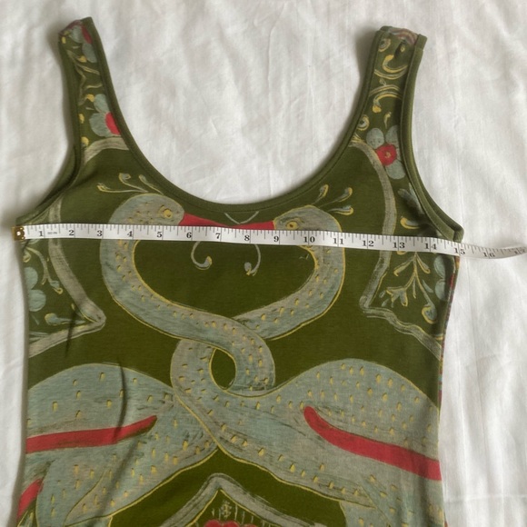 Custo Barcelona Green and Brown Sundress - Picture 5 of 8